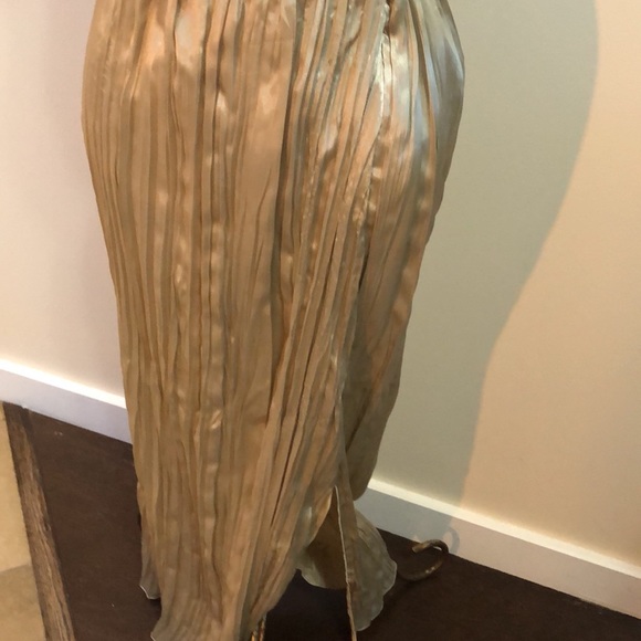 Zara Gold Foil Skirt - Picture 2 of 3